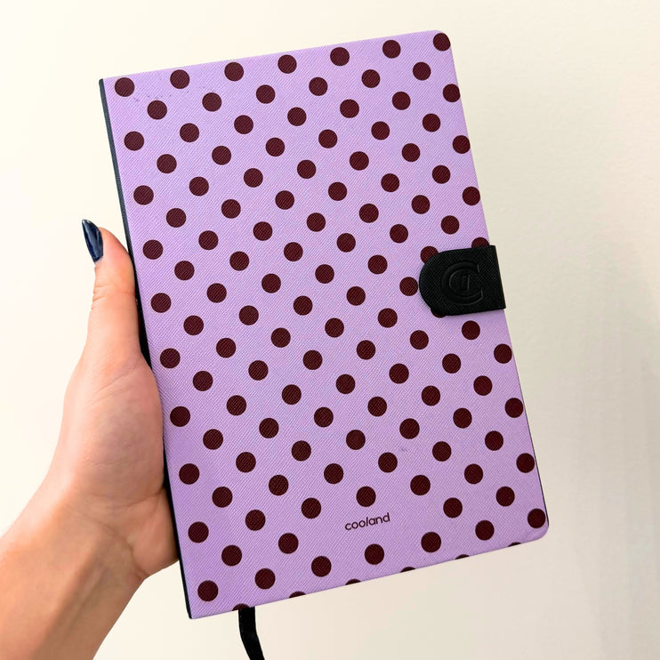 Burgundy Polka - Notebook