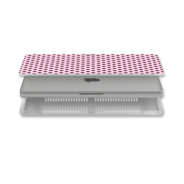 Burgundy Polka - MacBook