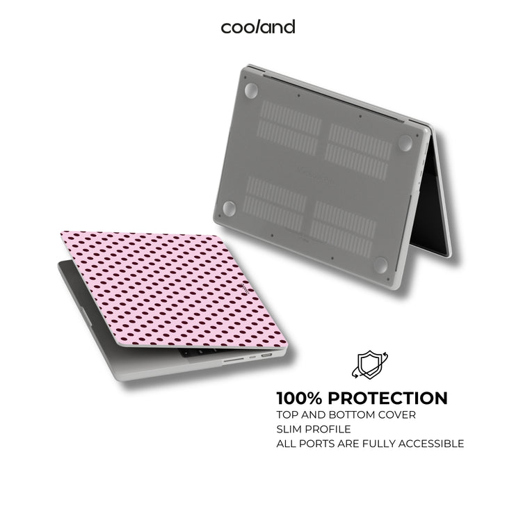 Burgundy Polka - MacBook