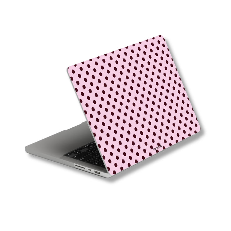 Burgundy Polka - MacBook