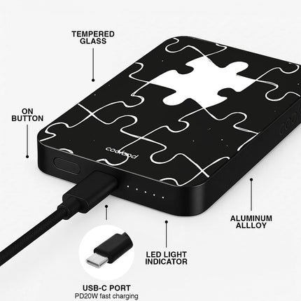 Puzzle Love Black - PowerBank