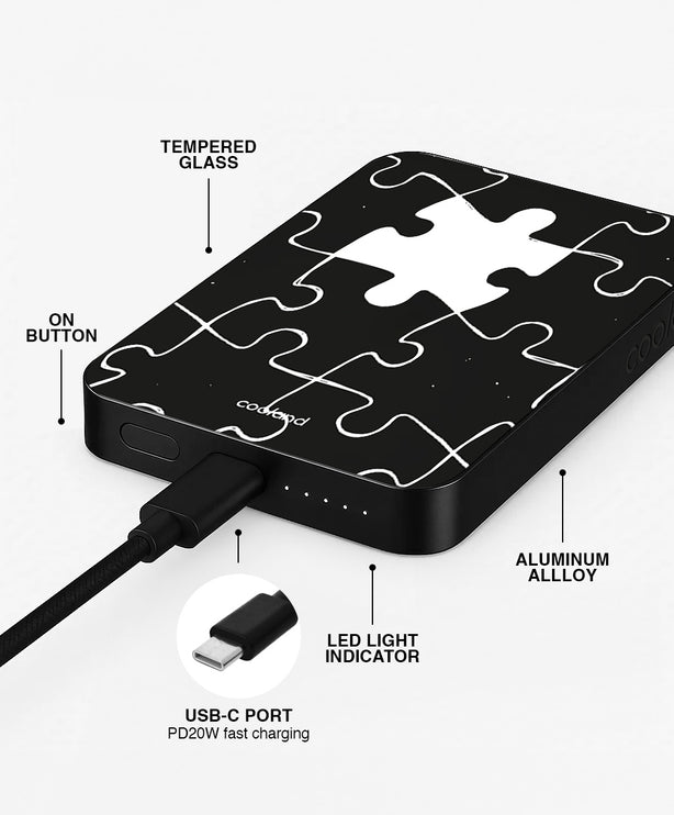 Puzzle Love Black - PowerBank