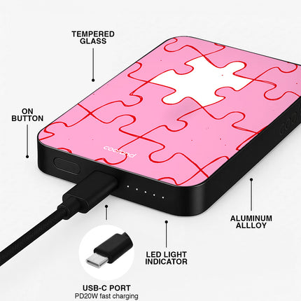 Puzzle Love Pink - PowerBank