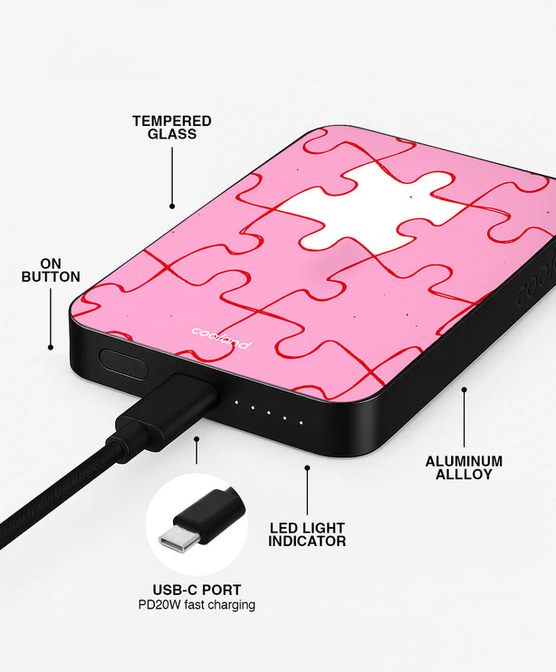 Puzzle Love Pink - PowerBank